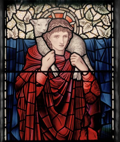 Le Bon Pasteur (détail) - Edward Coley and Dearle Burne Jones